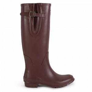 Women's Rockfish Everyday Tall Side Adjustable Wellington Boots Black Brown | QJG7186ZR